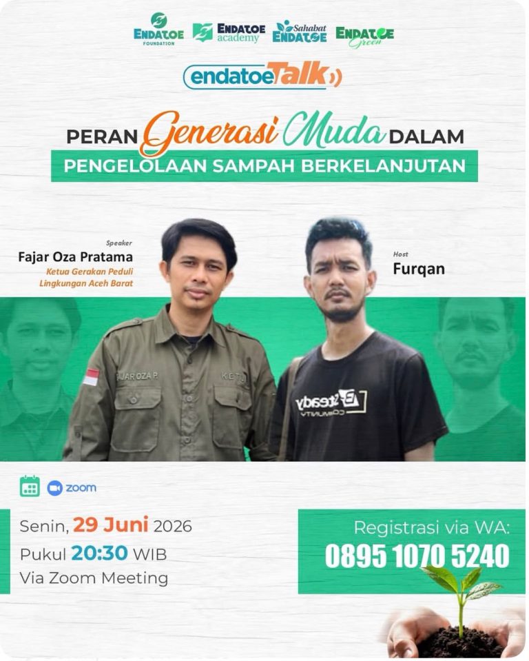 Urgensi Sampah Plastik di Indonesia: Endatoe Foundation Ajak Anak Muda Ambil Peran