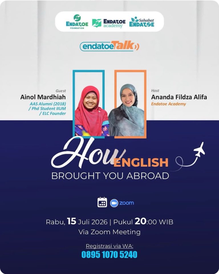 Endatoe Academy Bedah Strategi Penguasaan Bahasa Asing Bersama Ainol Mardhiah